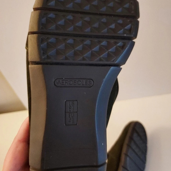 Aerosoles Women's Army Slip-On Loafer Green Nubuck in Size 6.5 - Picture 8 of 9